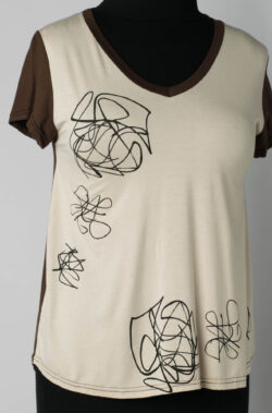 Remera manga corta escote V [5120] talle 1