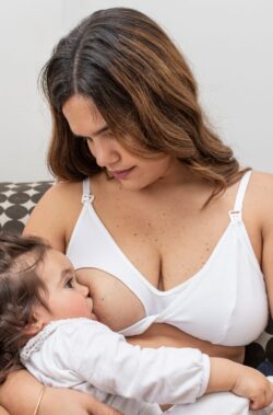 Corpiño lactancia Roma blanco sin puntilla t100
